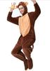 Cute Monkey Cosplay Costume Adult Animal Stage Party Fluffy Flannel Winter Warm for Indoor Cold Unisex [fanituhan] Set, Pajamas, Kigurumi, Costume,
