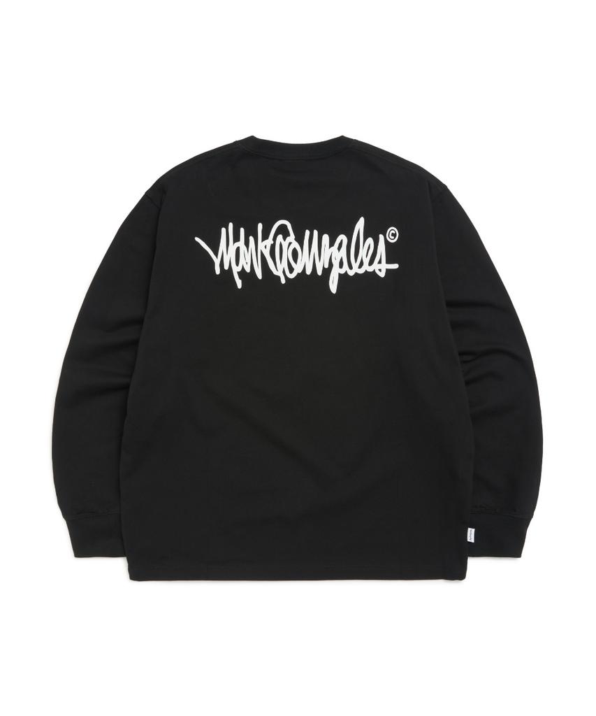 MARK GONZALES Next Sign Logo Long Sleeve T-Shirt - Black