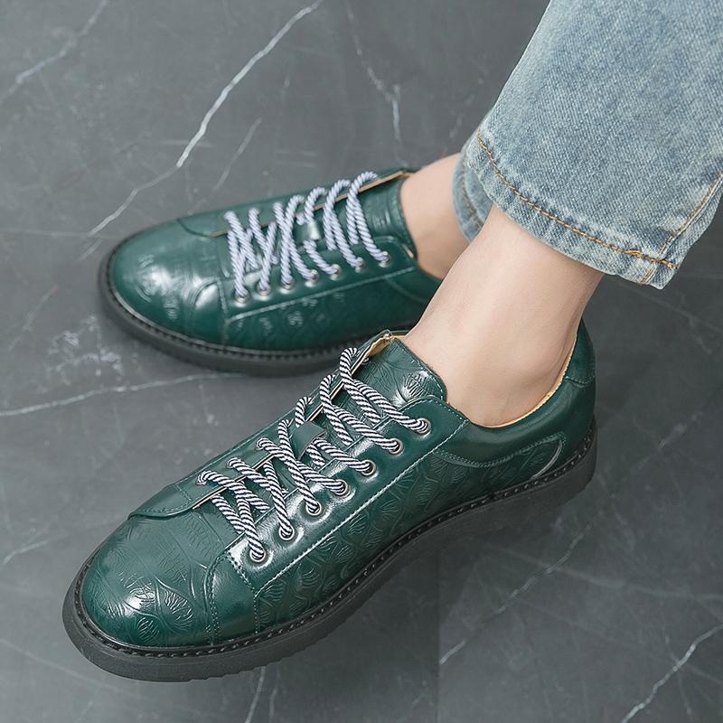 Весенние новые мужские повседневные туфли на шнуровке — фото 3