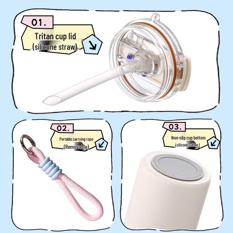 FUGURNG BESTJOY 316L Stainless Steel Portable Coffee Thermos Bottle