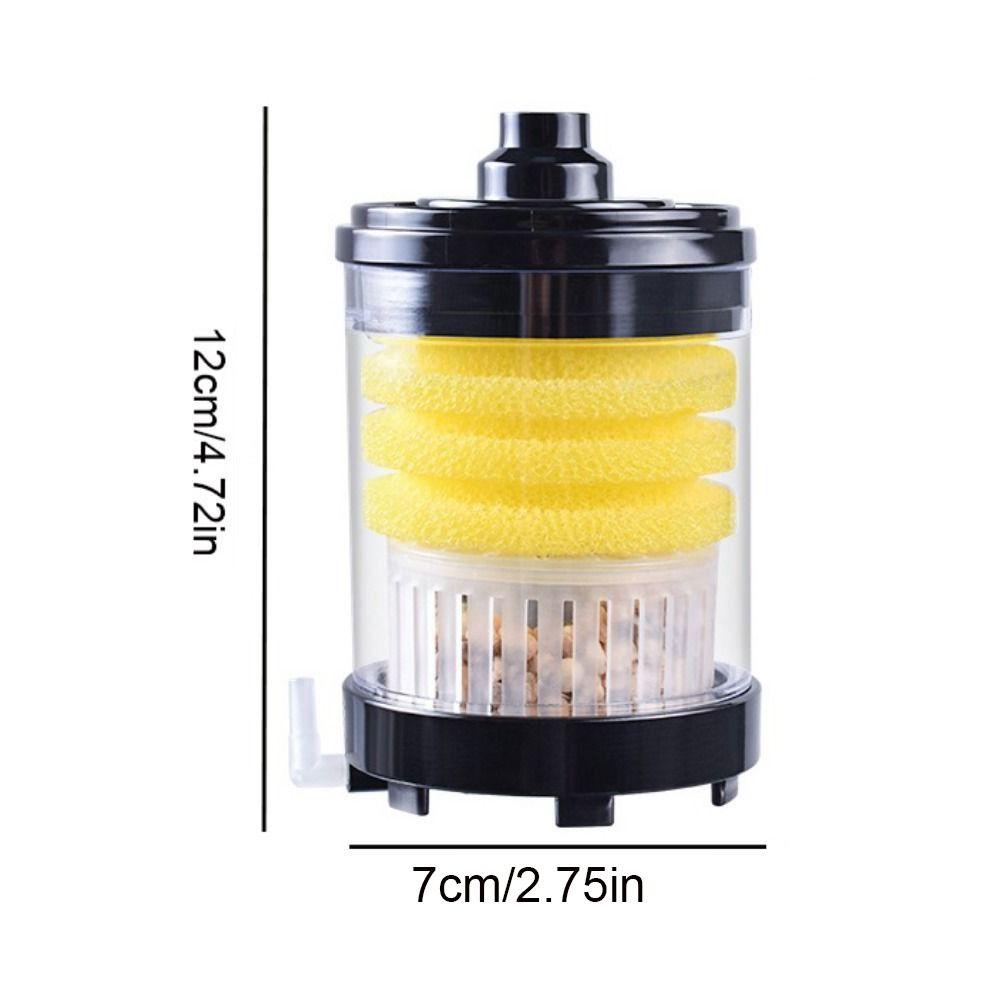 Mini Fish Tank Filter Plastic Aquarium Water Filter Practical Fish Poop Stool Toilet Aquarium