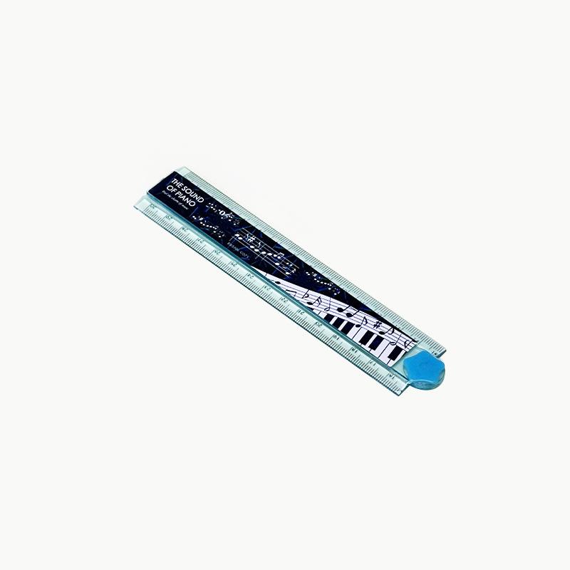 Creative Piano Keyboard Rulers Centimeter Scale 15cm Transparent Ruler Student Back To School Stationery