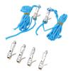 Rope Adjuster Easy Control Quick Adjustment Secure Fixation Cord Tensioner with Rope and Box for Camping Boating