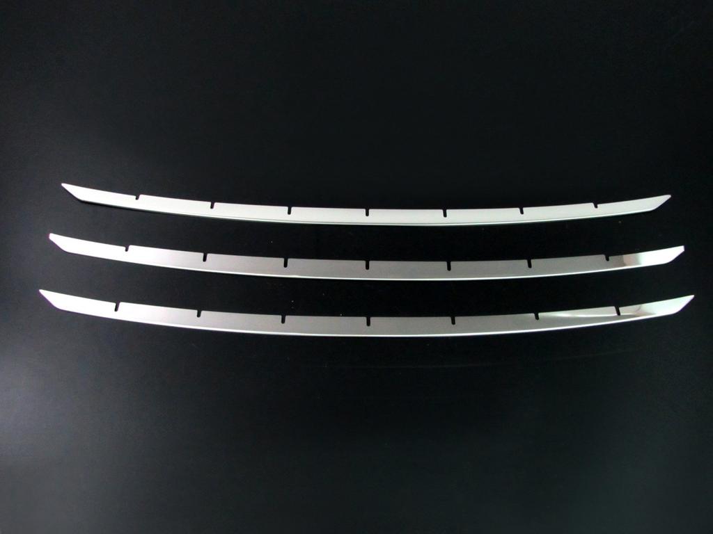 BRIGHTZ Finish Stainless Steel Plated Front Bumper for Prius Alpha Models ZVW Prius 21604 Ultra-Mirror Mould, 3-Piece J-Type, (Late 40/41)