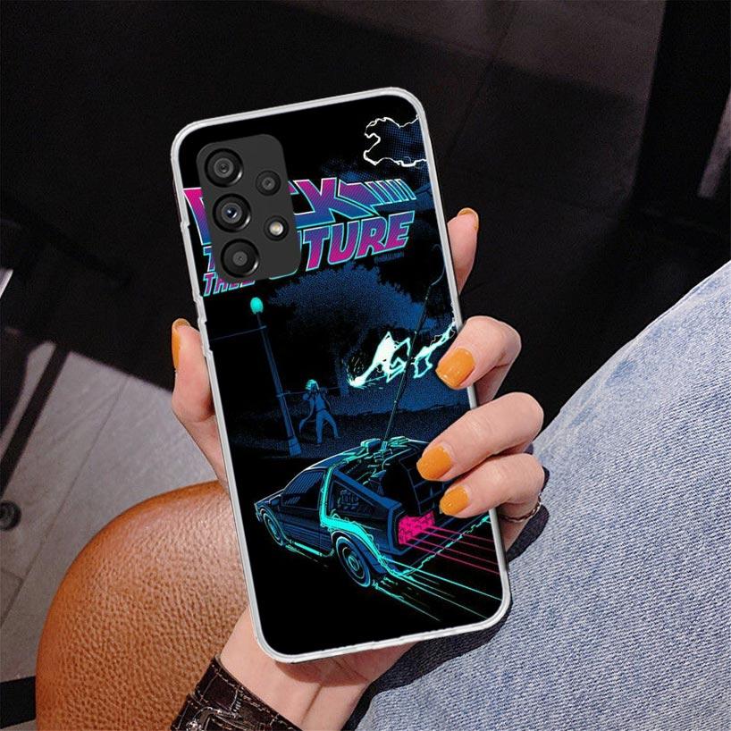 Back To The Future Time Machine Phone Case For Samsung Galaxy A17 A16 A15 A14 A13 A57 A56 A55 A54 A53 A37 A36 A35 A34 A33 A26 A2