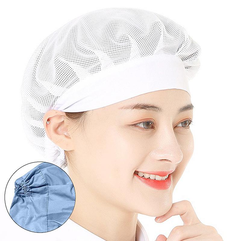 Factory Mesh Hat Mesh Ventilation Catering Canteen Kitchen Anti Falling Mesh Hat Factory Workshop Hair Gathering Hat Shawl Hat