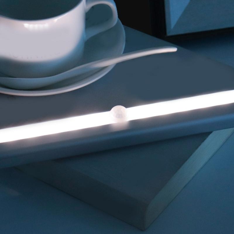 Motion Sensor LED Lights, 10 LED Battery Operated Motion Light, Magnetic Night Light Bar for Kitchen Cabinet, Closet