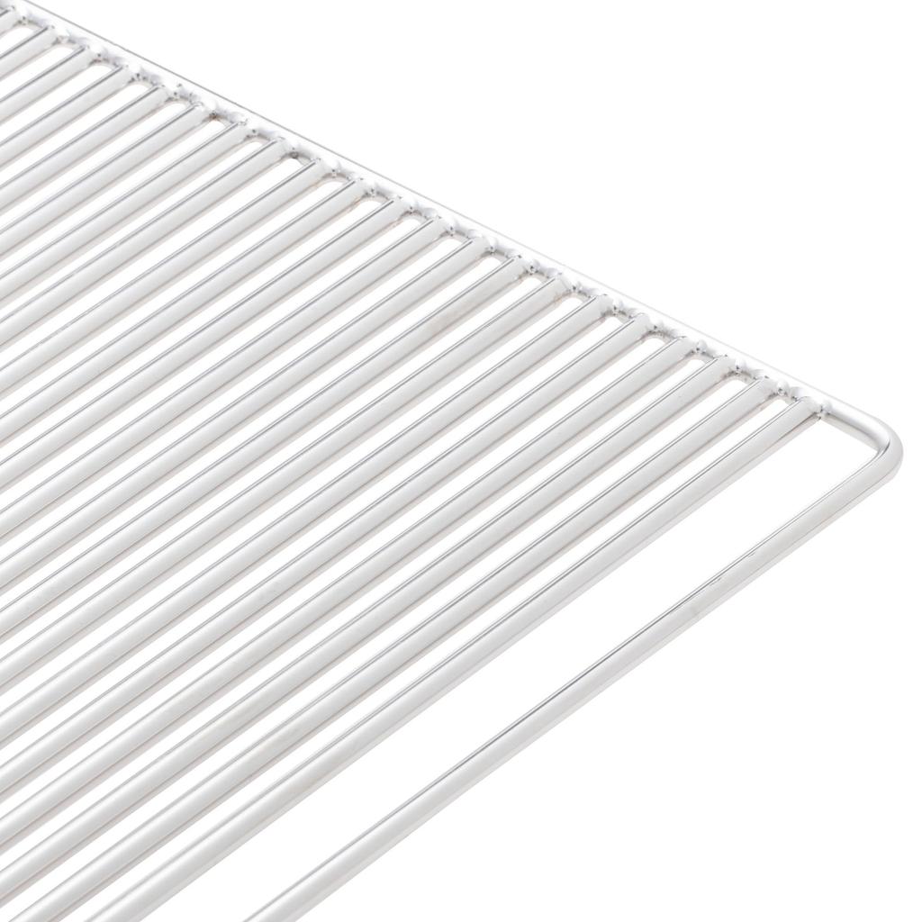 ABE Industry Straight Tough 36cm x 36cm Grill, Silver,