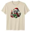 Raccoon Christmas Reading Holidays Unisexs TShirt Unisexs Tee Graphic Unisex Top