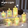 24pcs Romantic Tears Candle Lights, Create Ambiance for Birthday, Valentine's Day, Wedding, And Home Decorations, Indoor And Out