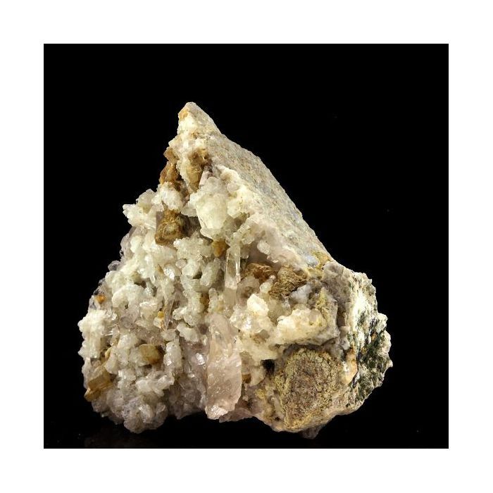 Pierres et Minéraux. Quartz + Albite + Calcite. 691.80 ct. Plan-du-Lac, Oisans, France.