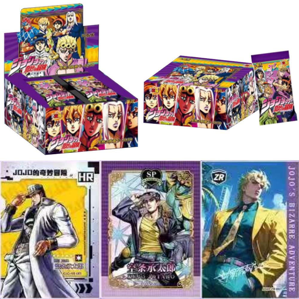 JOJO's Bizarre Adventure Cards Golden Wind Cards Diamond Flash Gold Hot Anime Collection Toys Gifts