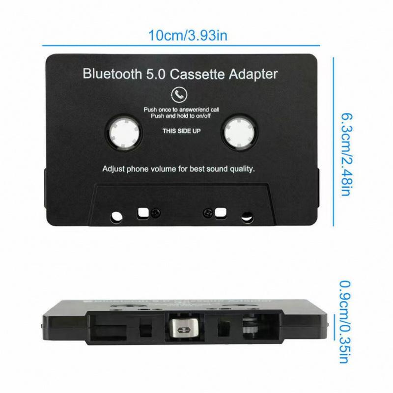 Bluetooth Car Cassette Adapter, MP3 Player & Hands-Free Dual-Channel Cassette 