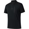 Comfortable Casual Simple Quick-Dry Solid Color Versatile Short Sleeve Polo Shirt Men Tops Basic-Black 152520120-2