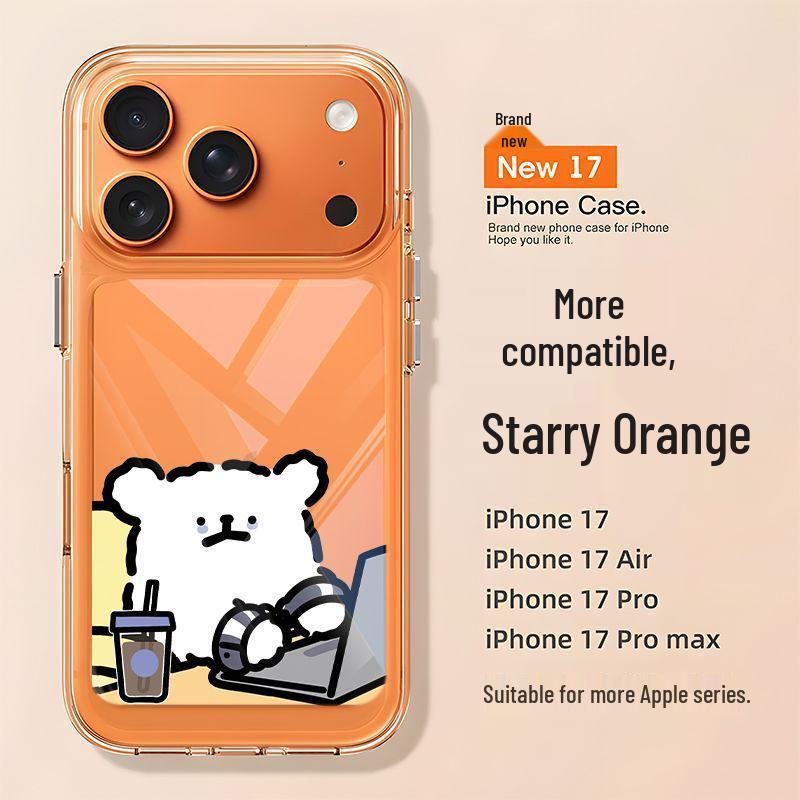 

Line Friends Space Case for iPhone 14/15/16/17Pro - Full Coverage Soft Cover iPhone 17 Pro Max