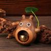 Wooden Wind Chimes Copper Bells Door Entry Reminder Bell Cute Totoro Entry Doorbell Home Decor Opening Housewarming Gift