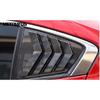 Rear Side Window Trim Spoiler For Mazda 3 M3 Axela Sedan - 2024 2025 Carbon Fiber Window Shutter Cover Louver Air Vents