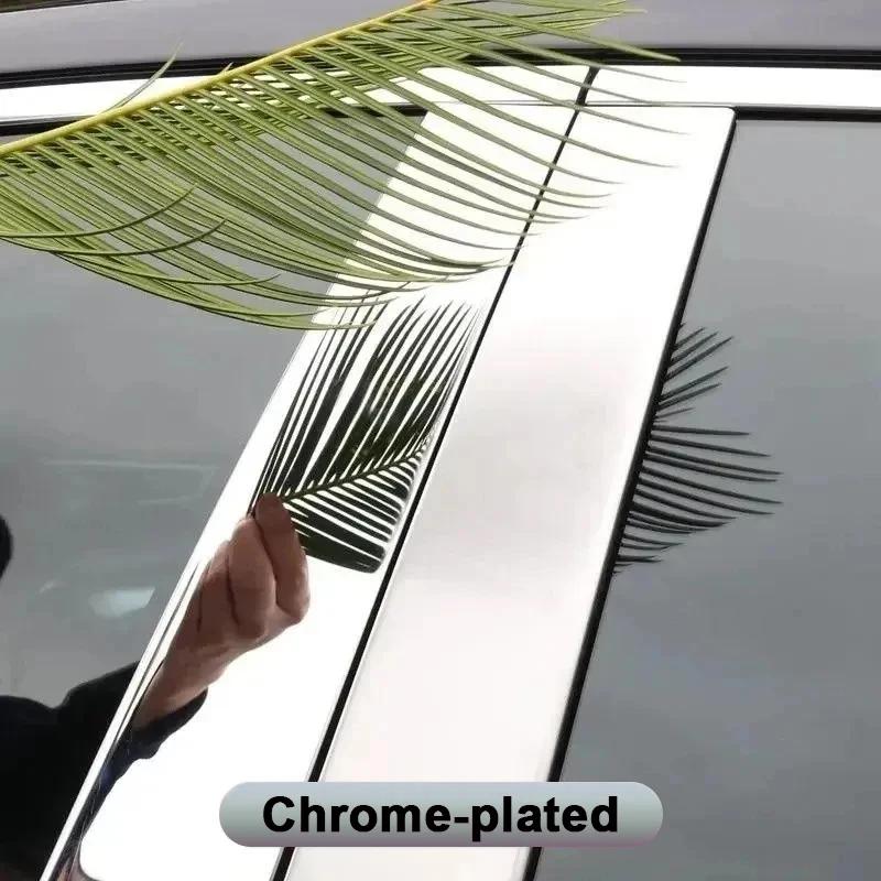 6PCS Car Center Pillar Sticker For Hyundai Sonata ~2025 DN8 MK8 8th Window Trim Cover B C Column Post Door Decal Accessories