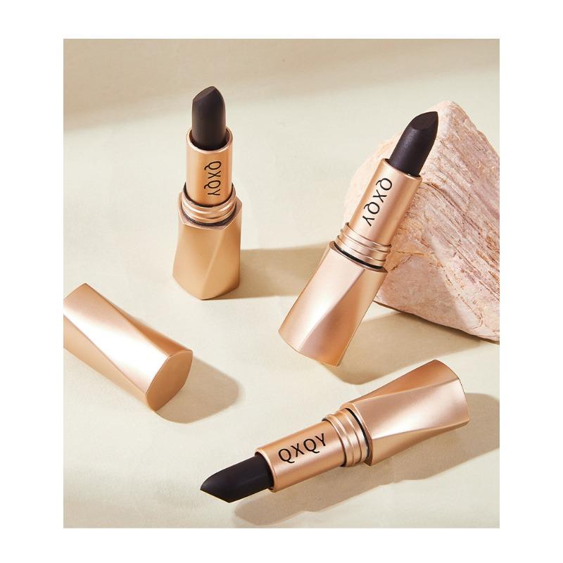 Black Velvet Lipstick Matte Durable Waterproof Bean Sand Color Color Temperament Makeup Lipstick Women Retro Beauty Makeup