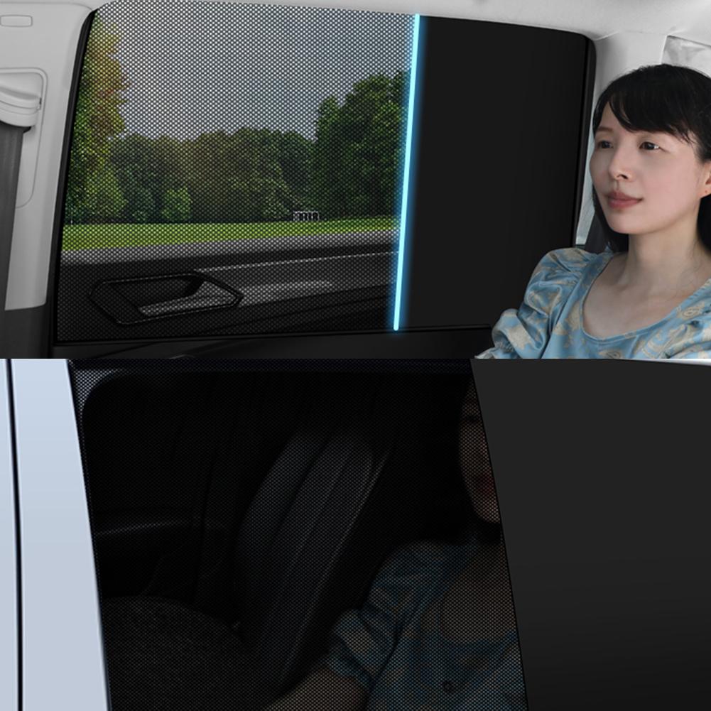 Magnetic Side Window Sun Shades Universal Car Net Sun Visor Summer Protective Window Shade for Car Camping Napping Sleeping