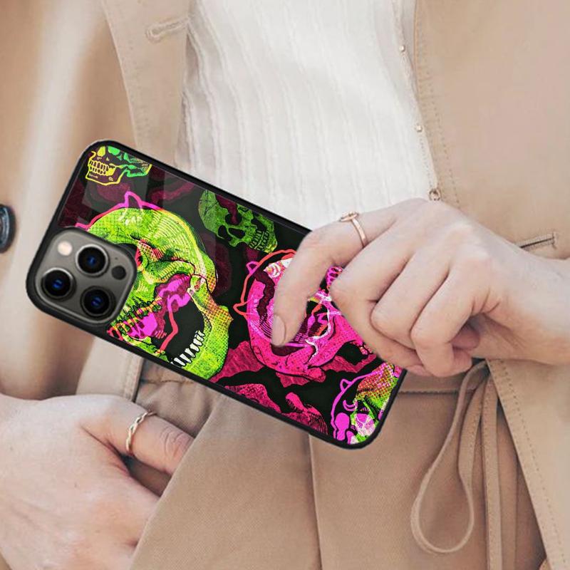Creative dark skeleton Magnetic Phone Case For APPLE iPhone 17 Air 16 14 13 12 Pro Max 15 Plus Wireless Charge MagSafe Cover