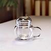 250ml Heat-resistant Small Glass Teapot With Tea Infsuer Tea Leaf Herbal Strainer One Person Glass Tea Pot Kungfu Tea Set
