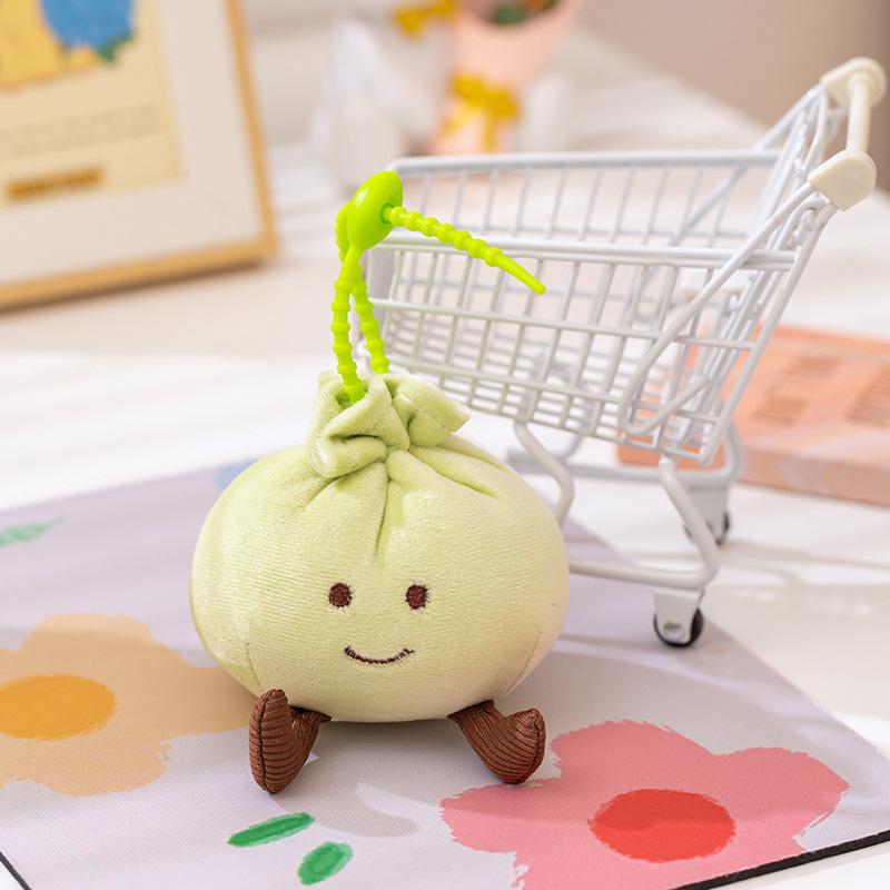Cartoon Soft Bun Small Pendant Plush Toy Doll Dumpling Doll Girl Bag Keychain Pendant Pendant