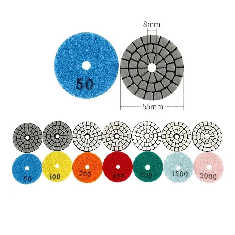 2 Inch Dry Polishing Pad Abrasives Pad Granite Marble Sanding Disc 50mm Grinding Discs Ceramic Stone Polisher Disc