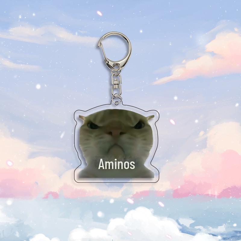 Křivá tlama Koťátko Kreslený Přívěsek na klíče: Vtipný akrylový přívěsek na školní tašku a dárek k narozeninám