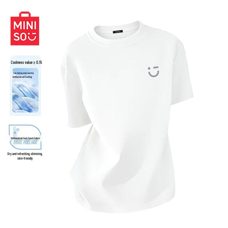 MINISO Women s 2026 Cooling Antibacterial Short Sleeve T-Shirt M