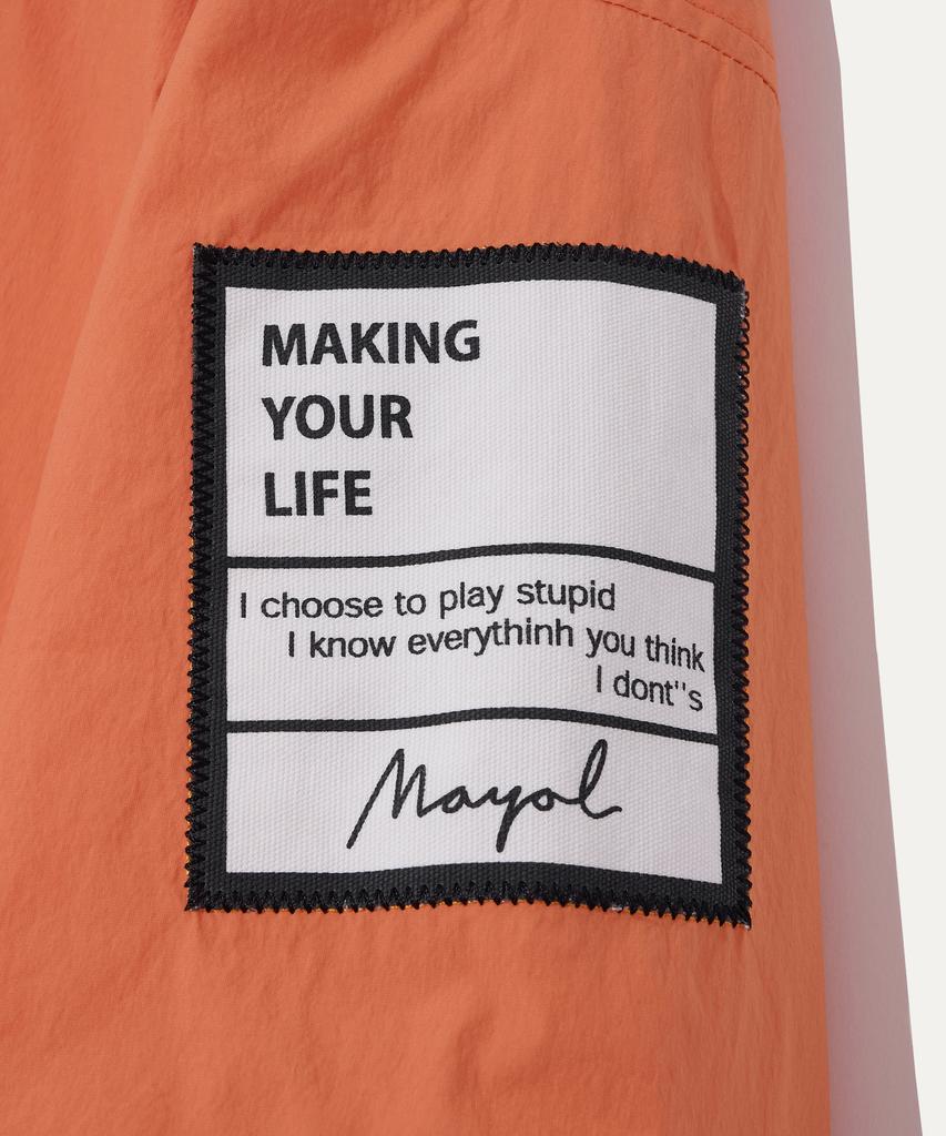 Mayol Detachable Hooded Anorak Jumper_Orange
