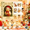 Call Duck Advent Calendar 2025 24 Days Acrylic Ornaments with Festive Costumes Christmas Countdown Decor for Tree & Animal Lovers Holiday Gift