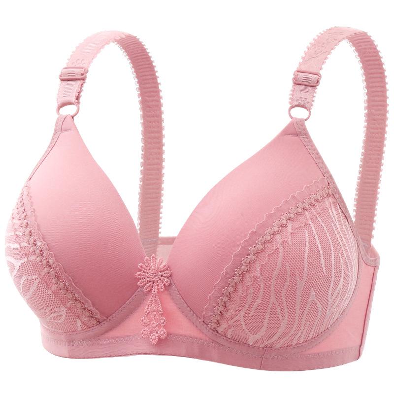 BH ohne Bügel, mit Spitze, gerafft, große Größe - Verstellbar, stützend, sexy, bequem und atmungsaktiv.