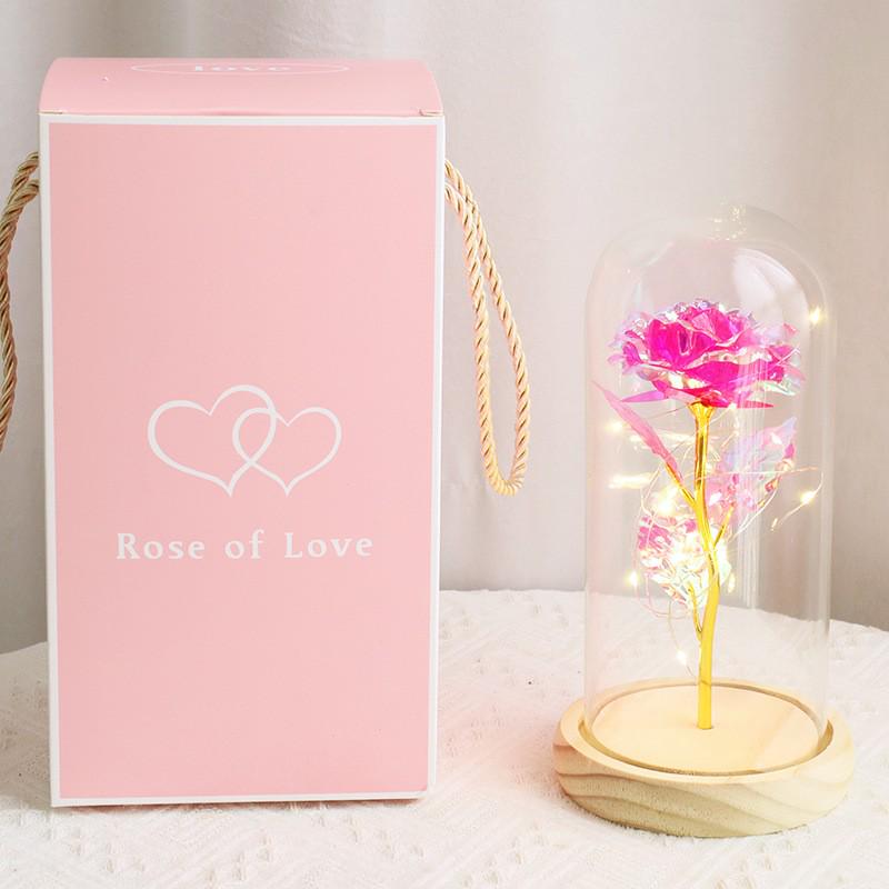 Cadeau de Saint-Valentin: Veilleuse Tulipe Faite à la Main Rubik's Cube - Parfait pour l'Anniversaire de la Petite Amie
