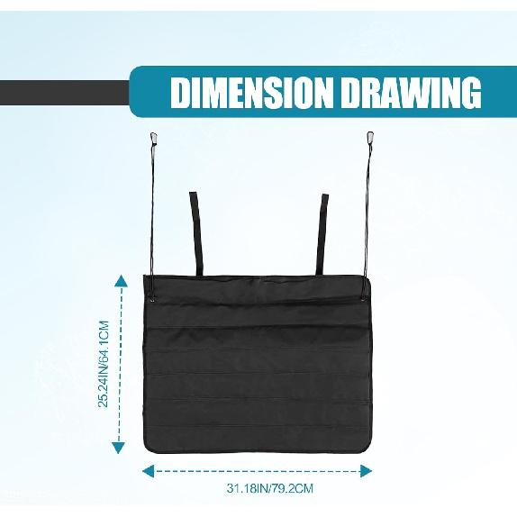 Univerzální Skládací Ochranná Podložka Nárazníku do kufru auta, Chránič Zadního Nárazníku, Podložka do Kufru SUV, Podložka Podlahy, Prevence Poškrábání, 31,4 x 25,2 palce
