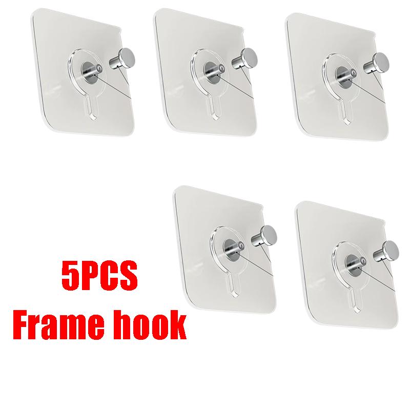 Multi-Function Multiple SpecificationsTransparent Strong Self  Adhesive Wall Hooks Multi-Purpose Wall Hook Key Holder