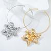 Summer Alloy Flower Collar European and American Hip Hop Necklace Women Trend Exaggerated Flower Accessories Necklace