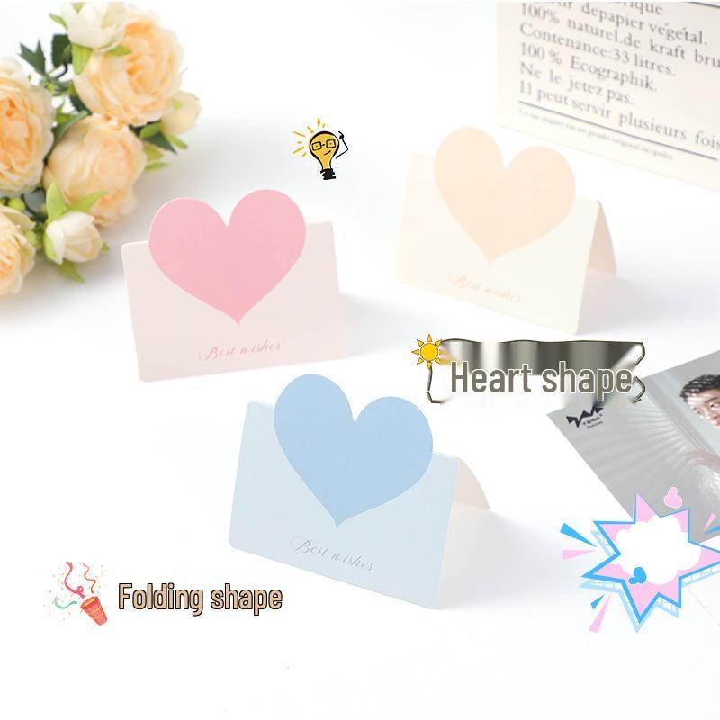 3D High-End Blank Folding Greeting Card with Handwritten Wishes