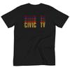 Civic Tv Organic T Shirt Vintage Washed Graphic Designer Clothes Comfortable Breathable Streetwear Top For Everyday Wear Soft