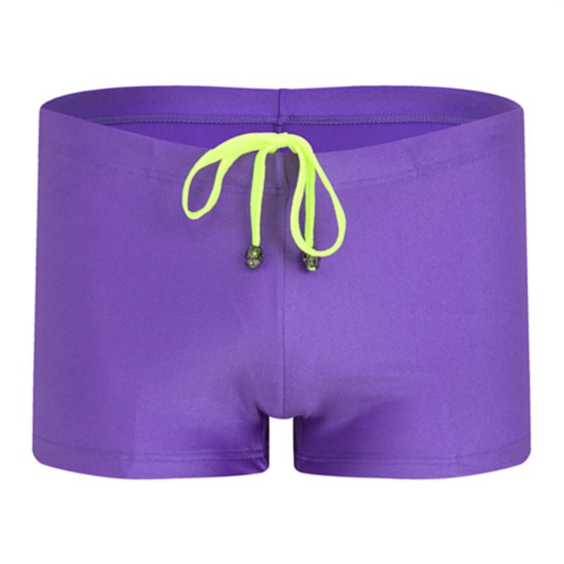 Herren Frühling Sommer Mode Gestreiftes Design Atmungsaktiv Schnelltrocknend Schwimmende Flachboden Unterhosen