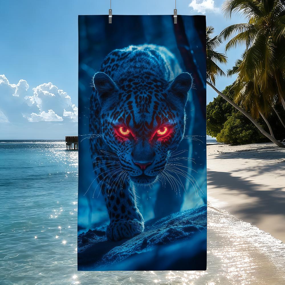 Leopard Towel Beach Towel Travel Lightweight Skin Friendly for Pool Beach Camping Cruise Summer