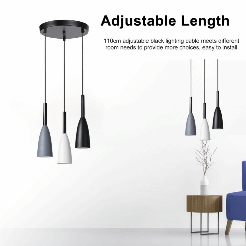 3-Light Design Pendant Chandelier E26 Base Cluster Chandelier Light Pendant Lamp  Restaurant