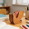 Träbandskärare Skrivbordsbanddispenser Djurformad Ekorre Valdesign Ergonomisk Lättskuren Tejp Hållare för Kontor Hem Skola Förvaring