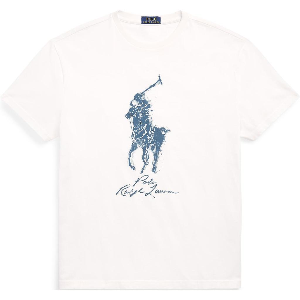Polo Ralph Lauren Ss24 Logo Print Crew Neck Short Sleeve T-Shirt Men Tops Nivis-Island-Off-White MNPOTSH1N822290-100