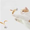 3pcs Cat Interactive Toys Caterpillar Elastic Ball with Feater Cat Toy Ball Pet Puzzle Teasing Cat Interactive Toy Supplies