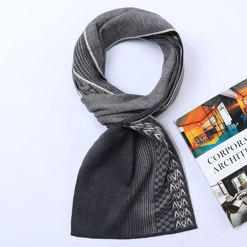 Hengyuanxiang 2024 Unisex Wool Blend Fashion Scarf