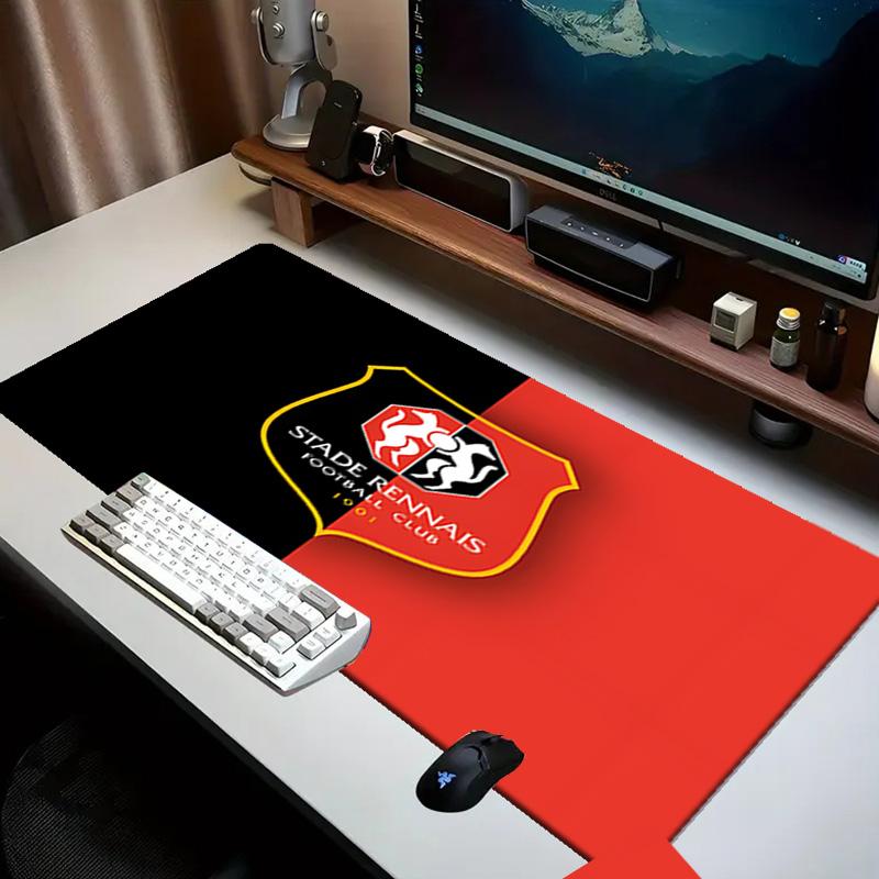 Stade Fc Emblem Mouse Pad Office Desk Mat, Gaming Mouse Pad Mousepad, Keyboard pad,Heavy-Duty Non-Slip Rubber Backing, Gift
