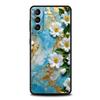 Flower Marble Phone Case For Samsung Galaxy S25 Edge S24 S23 S22 Ultra S20 S21 FE 5G S10 S9 Plus S10E Soft Cover
