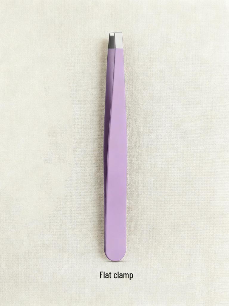 Universal Men's Eyebrow & Beard Tweezers Set with Razor & Leather Case