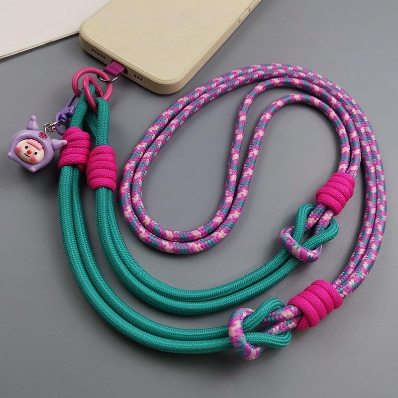 Mobile Phone Lanyard, Long, Crossbody Can Be Carried, Multifunctional, Neck Hanging, Men's and Women's Outdoor Hiking, Thick Chain Case Cover